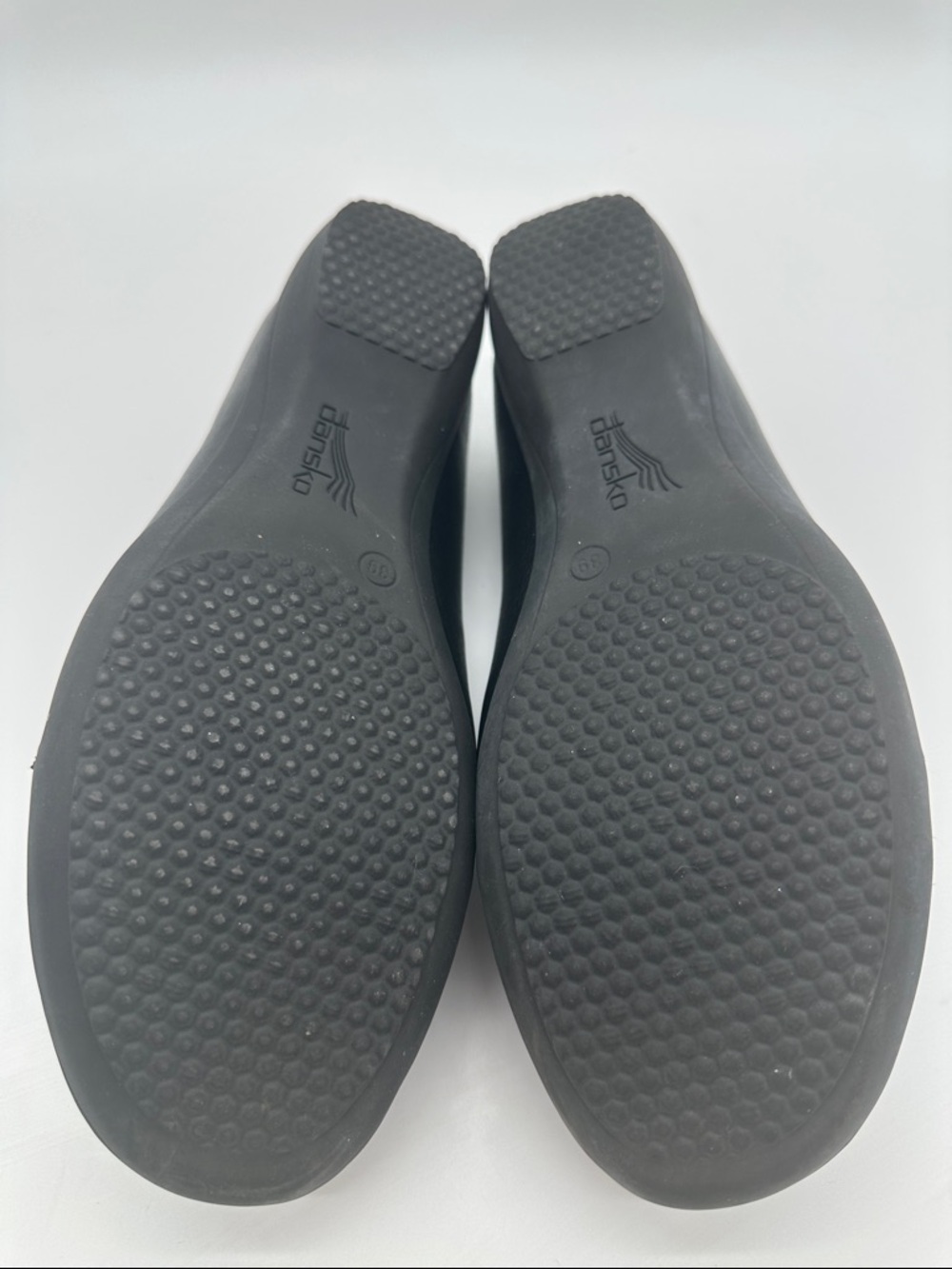 Dansko Black Leather Slip-On Flats - Picture 7 of 10